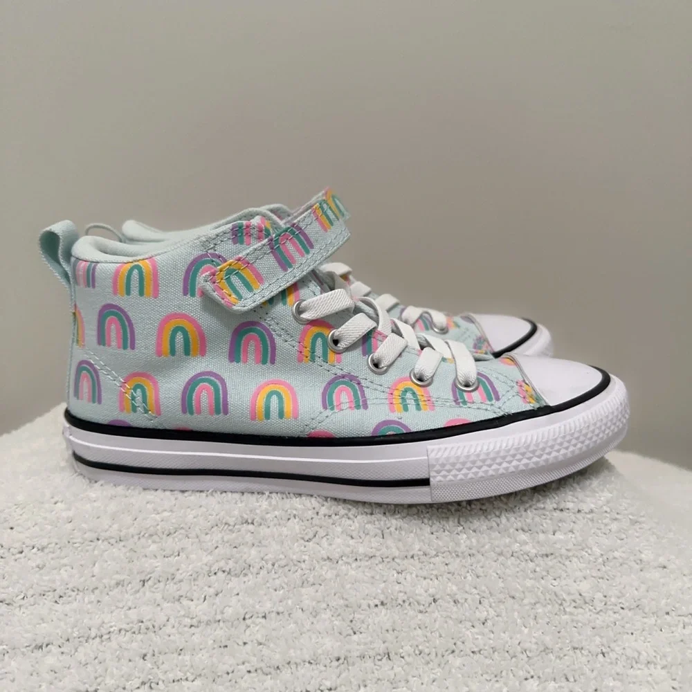 Converse Chuck Taylor All Stars Rainbows Pastel Mid-Top Canvas Sneakers